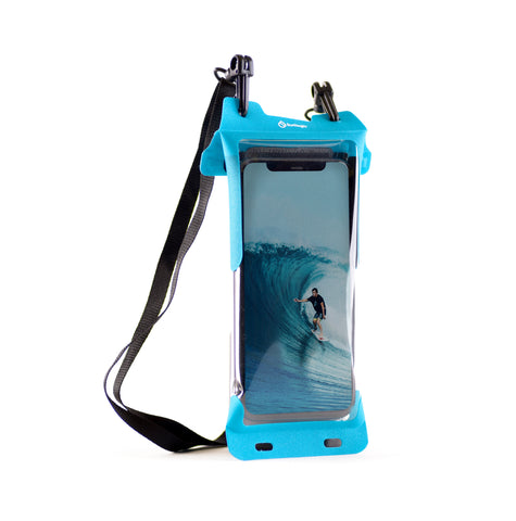 Waterproof phone case blue
